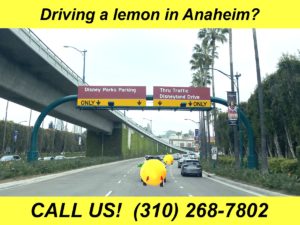 Anaheim California lemon law lawyers